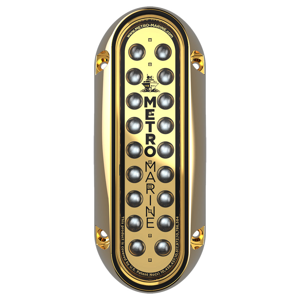 Metro Marine HighOutput Elongated Vertical Mount Light wIntelligent Monochromatic LEDs Aqua 45 Beam FBME1VA345