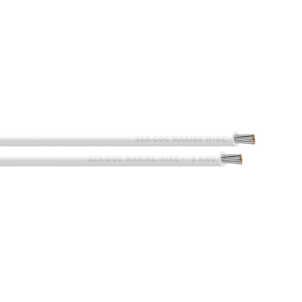 SeaDog 8 AWG White Primary Wire 50 8008051
