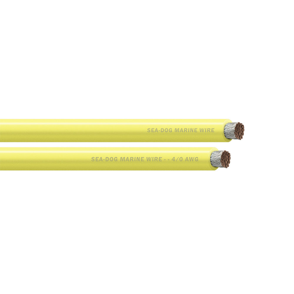 SeaDog 40 AWG Yellow Battery Cable 25 8041030
