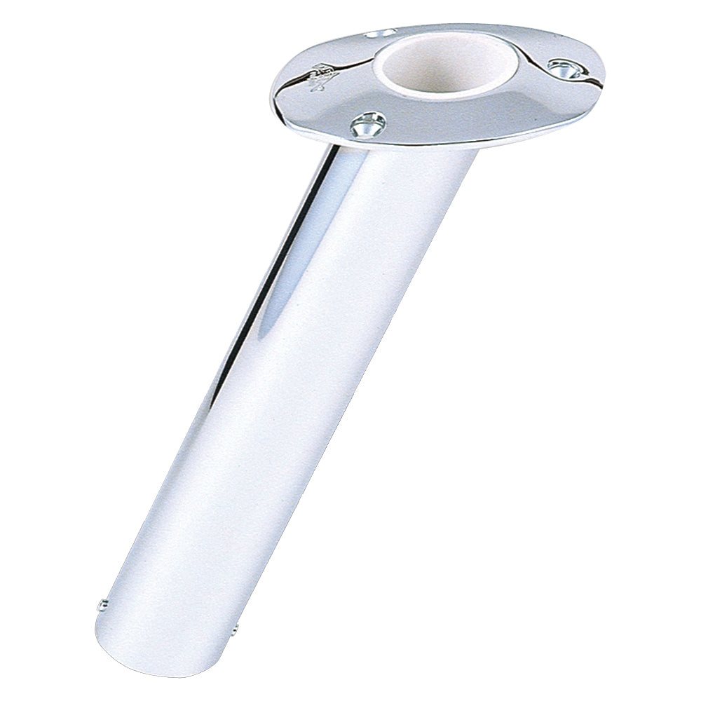 Lees 30 Degree Stainless Steel Flush Mount Rod Holder 225 OD RH530SS