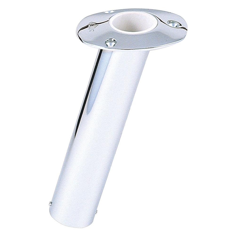 Lees 15 Degree Stainless Steel Flush Mount Rod Holder 225 OD RH534HS