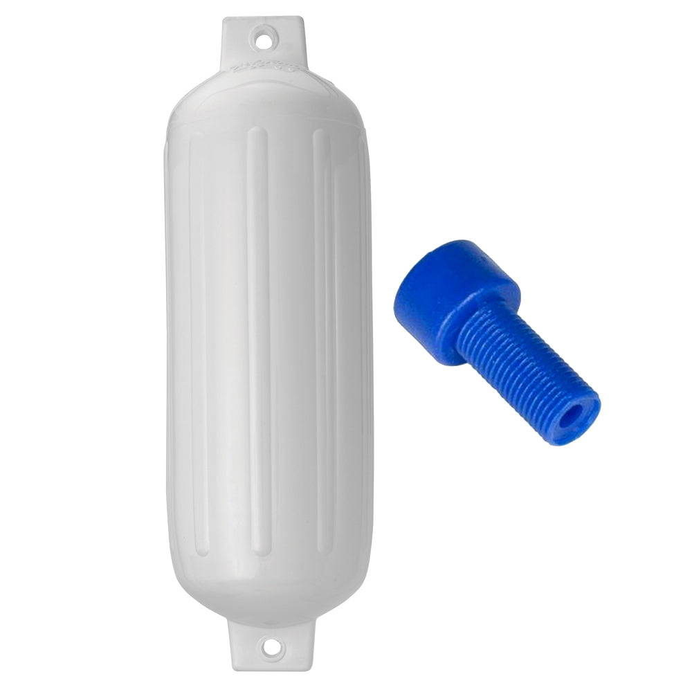 Polyform G5 Twin Eye Fender 88 x 268 White wAdapter G5 WHITE WAIR ADAPTER