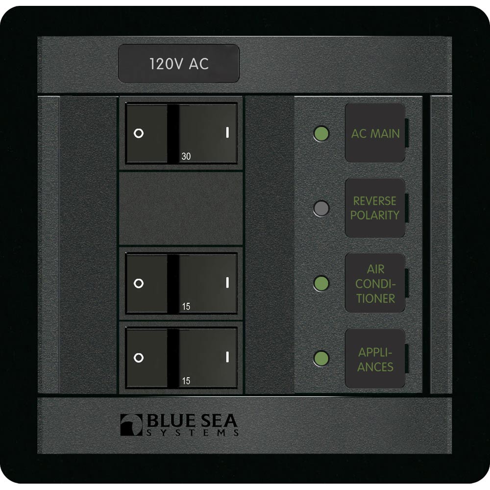 Blue Sea 1214 120V AC Main 2 Positions 1214