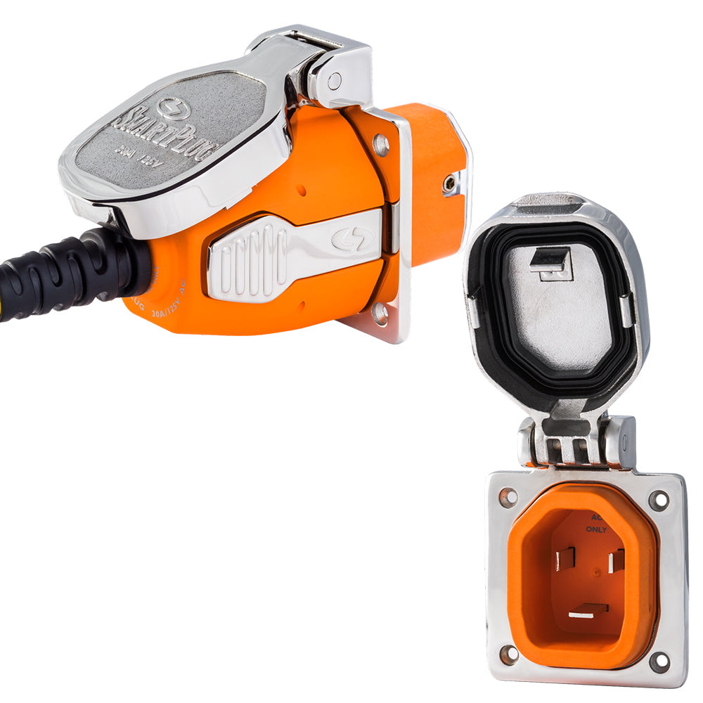 SmartPlug 30 AMP Inlet Female Cord Connector Combo Stainless Steel B30ASSYNT