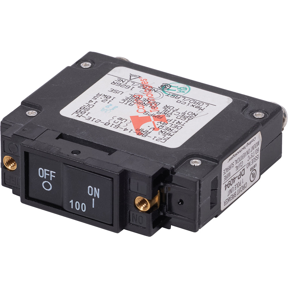 Blue Sea 7446 UL489 Circuit Breaker 100A Flat Rocker 7446