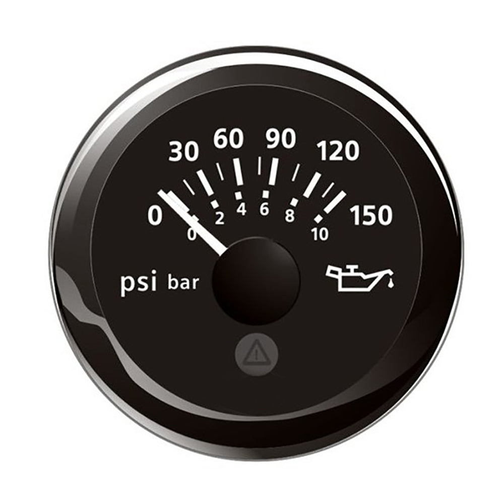 Veratron 52MM 2116 ViewLine Oil Pressure Indicator 0 to 150 PSI Black Dial Round Bezel A2C59514118