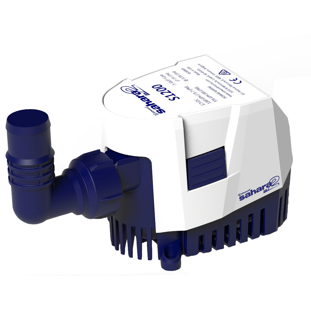 Attwood Sahara MK2 S1200 Bilge Pump 1200 GPH 12V Automatic 55127