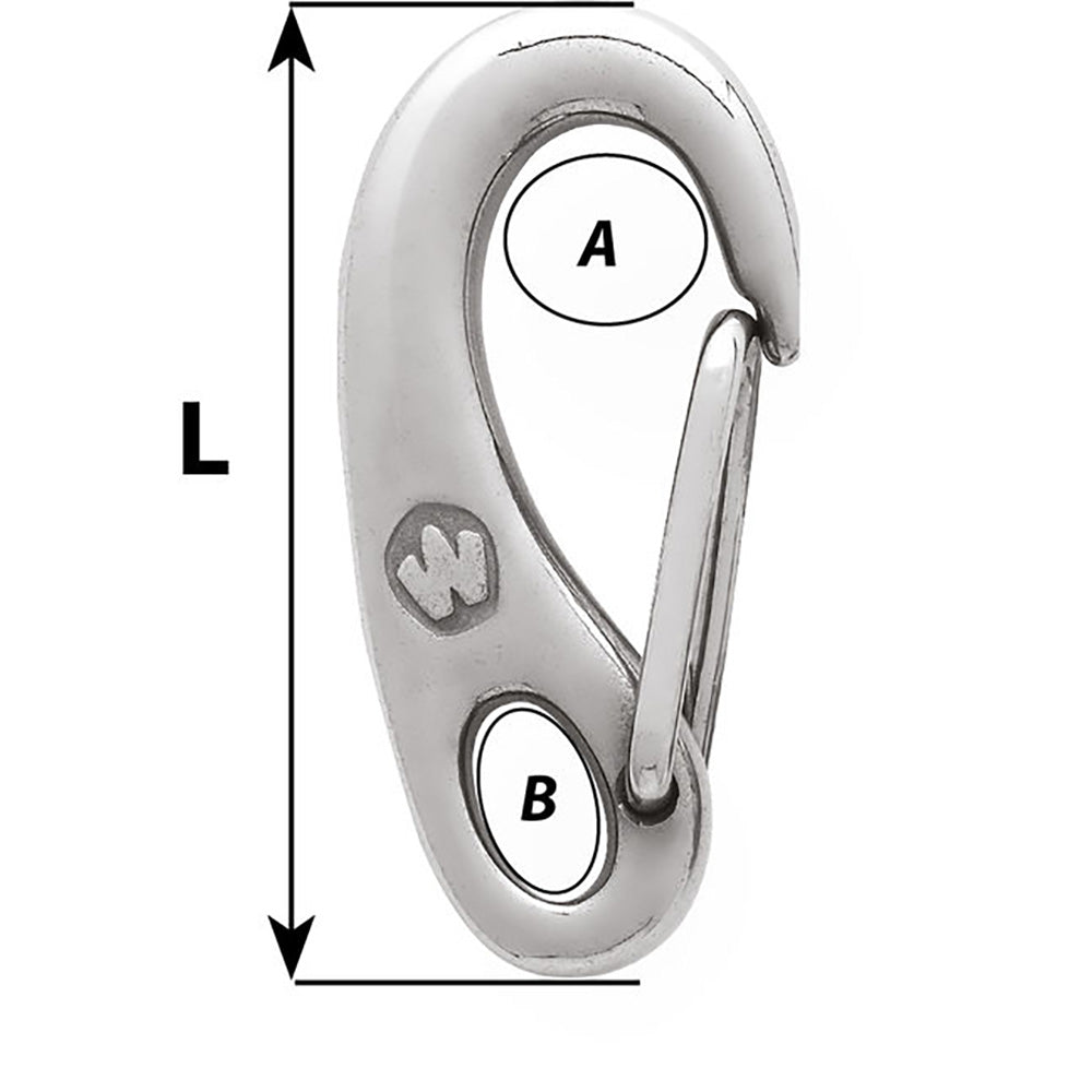 Wichard Safety Snap Hook 75mm 2481W