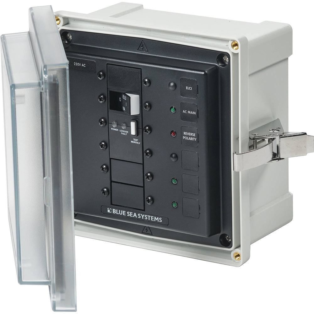 Blue Sea 3121 SMS Panel Enclosure wELCI 16A 3 Blanks 230V AC 3121