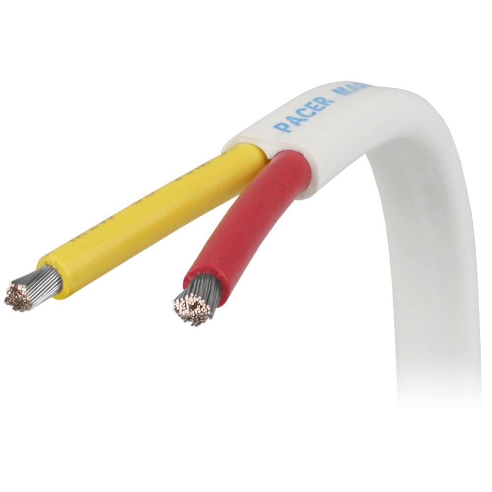 Pacer 142 AWG Safety Duplex Cable Flat Cable RedYellow Sold By The Foot W142RYWFT