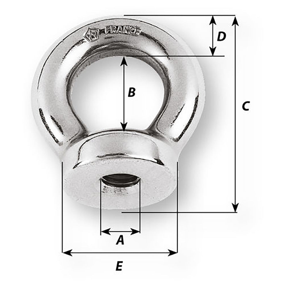 Wichard 8mm Eye Nut 2132 Diameter 6344W