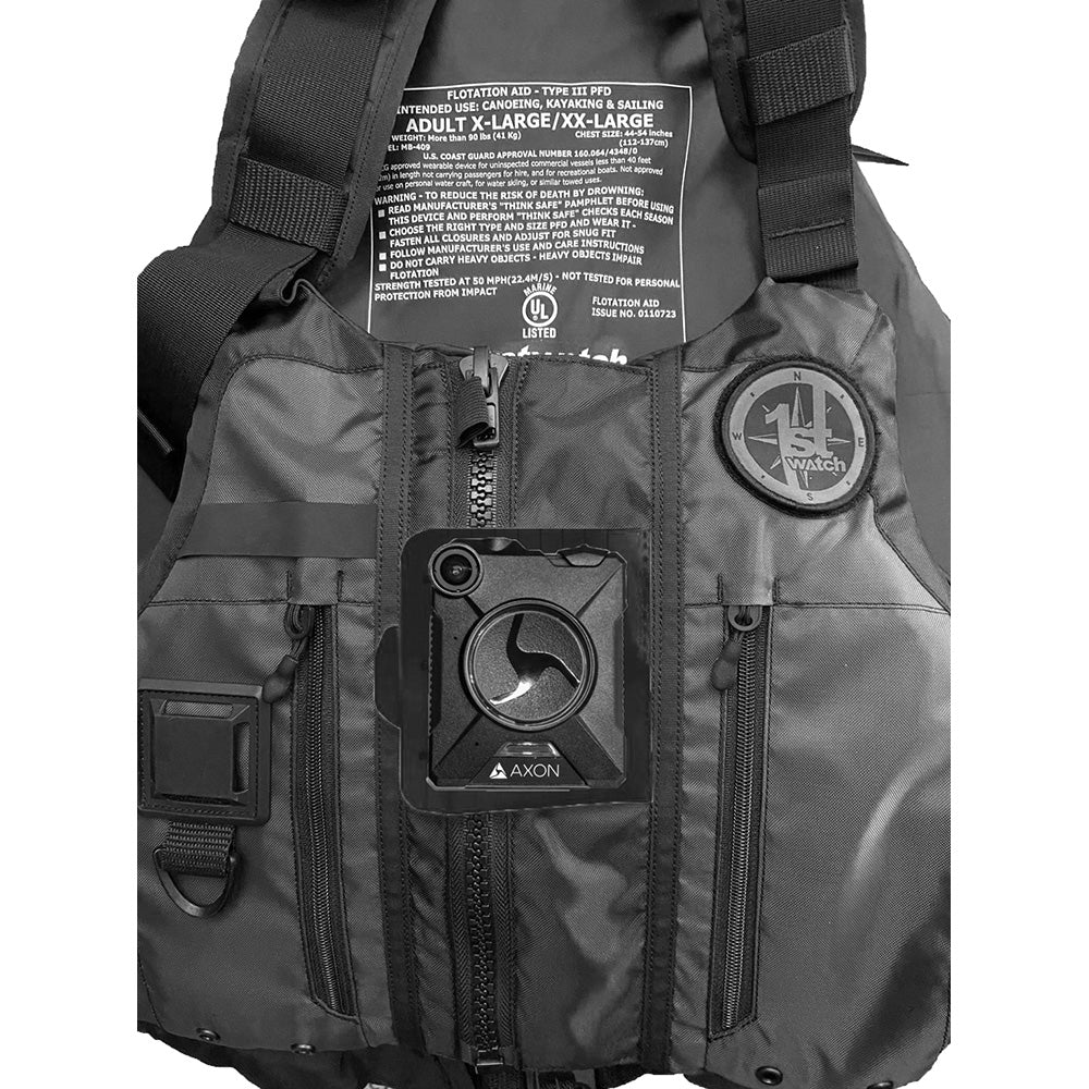 First Watch AV1000 Kayak Style Duty PFD Black XLXXL AV1000BKXLXXL