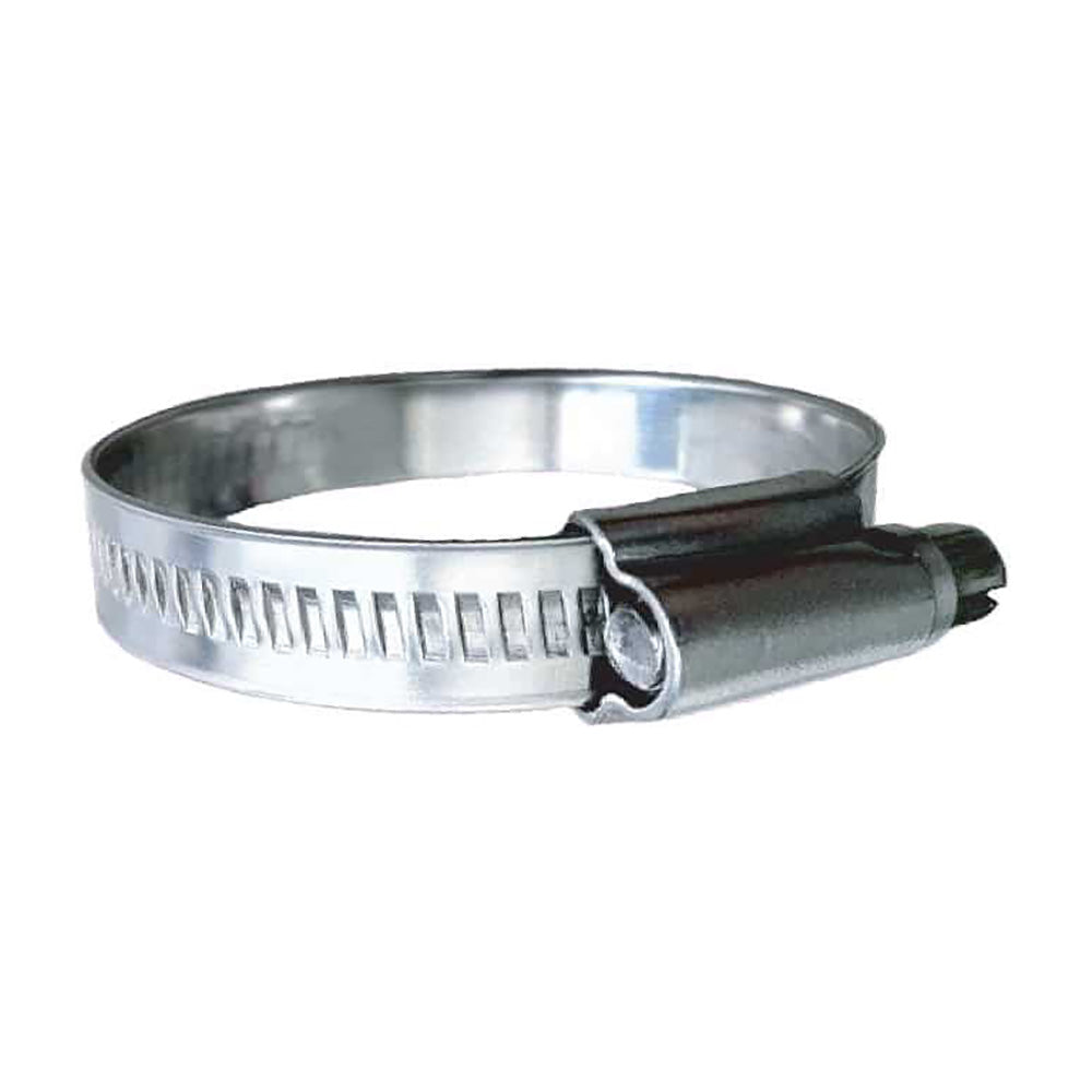 Trident Marine 316 SS NonPerforated Worm Gear Hose Clamp 1532 Band 58 1516 Clamping Range 10Pack SAE Size 8 7100121