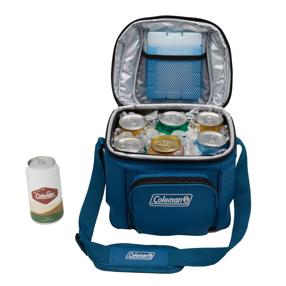 Coleman CHILLER 9Can SoftSided Portable Cooler Deep Ocean 2158134