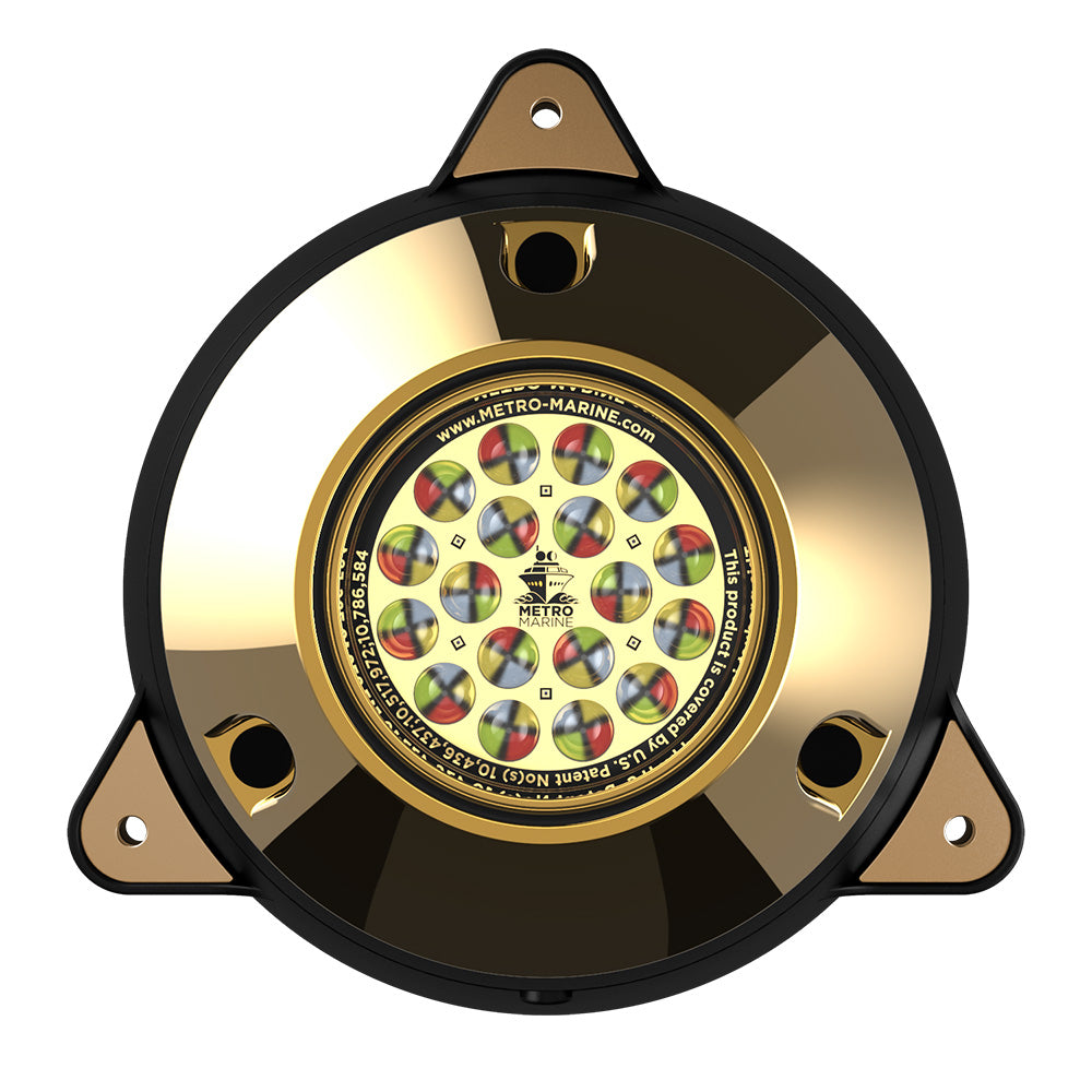 Metro Marine HighOutput Surface Mount Underwater Light wIntelligent Full Spectrum LEDs  RGBW 45 Beam FSMR1FS45