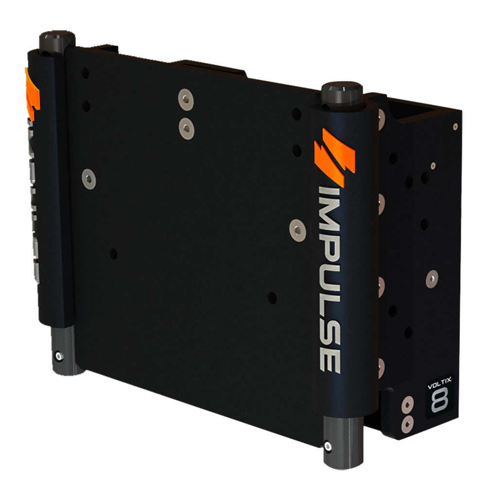 IMPULSE XL 8 Set Back Electric Jack Plate wStandard Control  Black Anodize 75063B