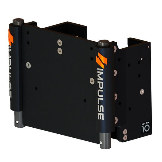 IMPULSE XL 10 Set Back Electric Jack Plate wStandard Control  Black Anodize 75073B