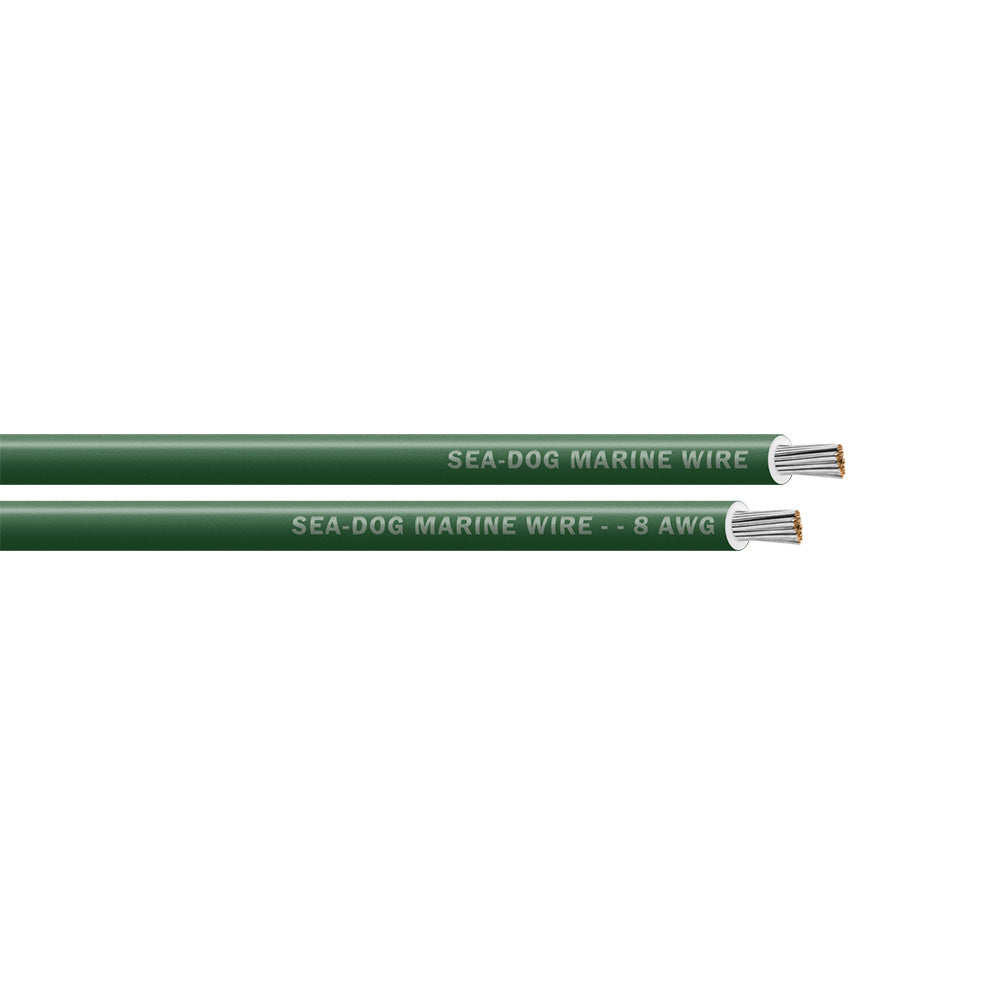 SeaDog 8 AWG Green Primary Wire  250 8008044