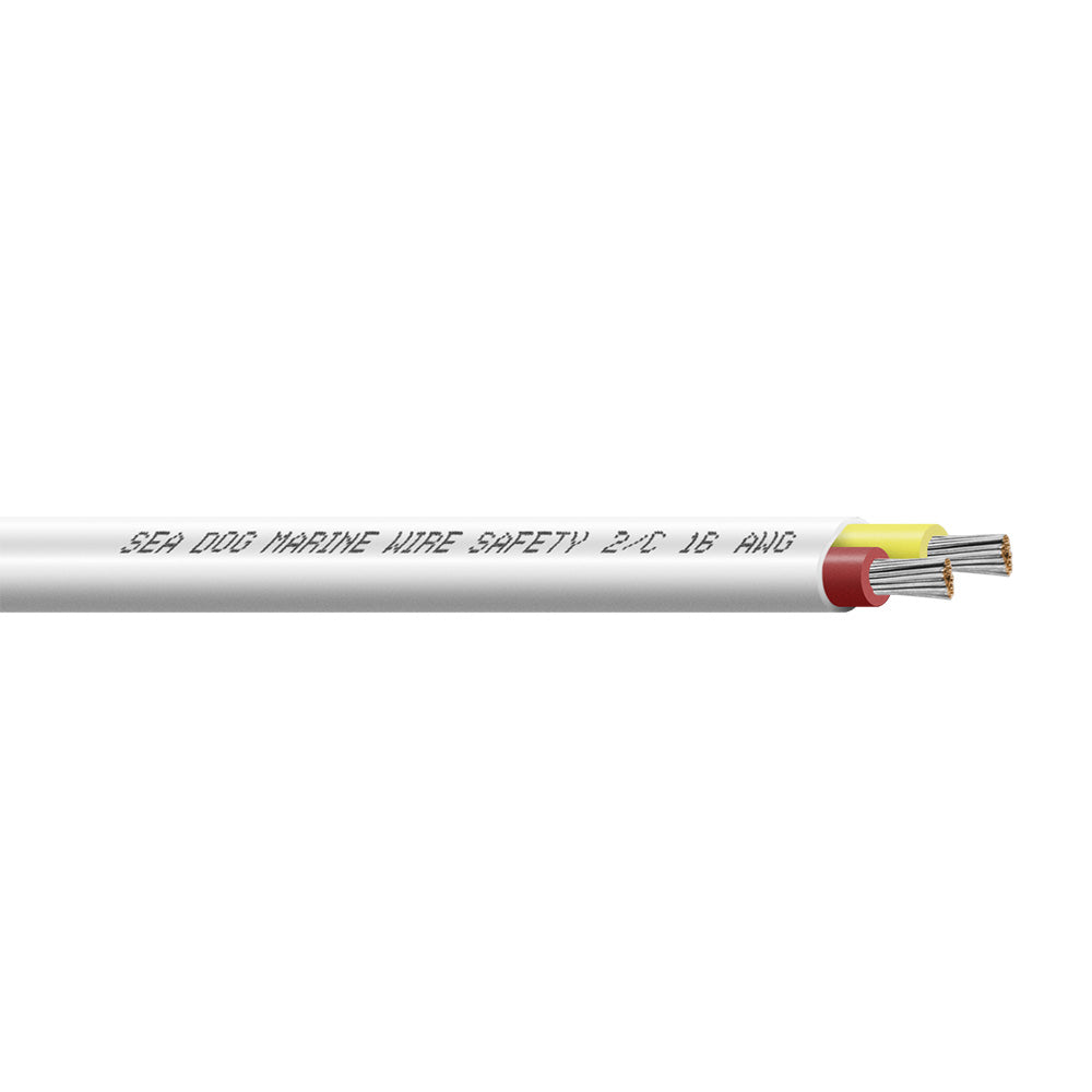 SeaDog 162 AWG Flat Duplex Safety Wire  RedYellow  500 8016227