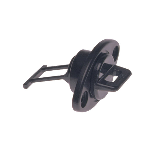 Beckson 1 Drain Plug Screw Type wGasket  Black DP10B