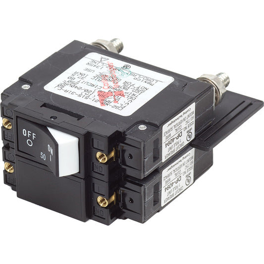 Blue Sea 7467 UL489 Circuit Breaker  50A Raised Rocker 7467