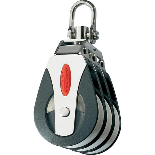 Ronstan Series 40 All Purpose Block  Triple  Swivel Head RF41300