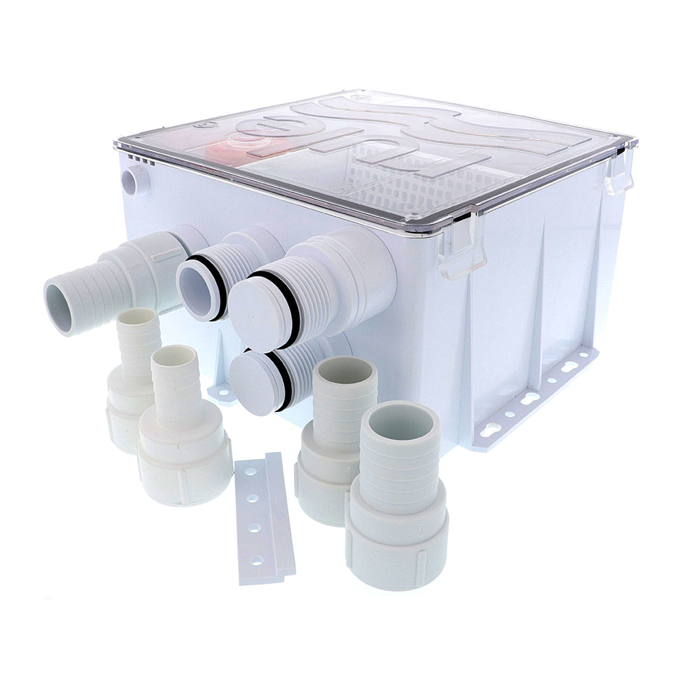 Rule Shower Drain Box w1100 GPH Pump  24V 99B24