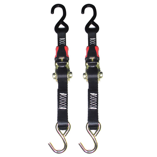 Rod Saver Rubber Ratchet TieDown  1 x 4  Pair RTD4
