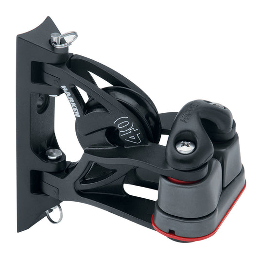 Harken 40mm Carbo Air Pivoting Lead Block wAluminum CamMatic Cleat 2156