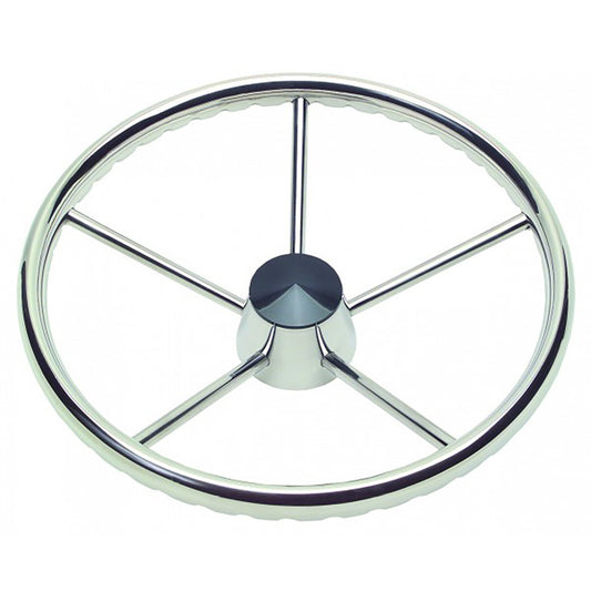 Schmitt Marine 170 Finger Grip Destroyer 5Spoke 135 Stainless Steel Cap 34 Tapered Shaft wKnob 1731321FGKR