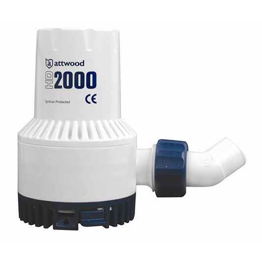 Attwood HD2000 Heavy Duty Bilge Pump  24V  2000 GPH 47704